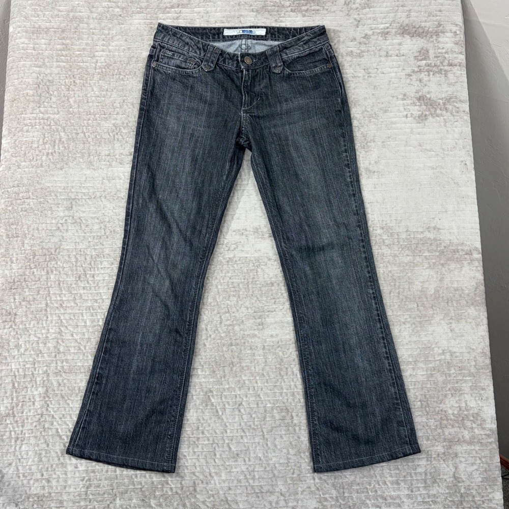 Joe's Jeans Womens 29 Dark Wash Low Rise Bootcut Jeans Charcoal Grey 58PK5161